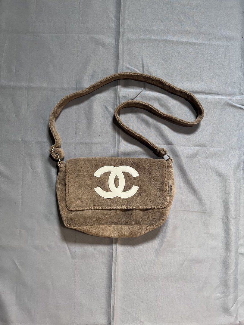 Chanel Precision VIP Bag (Category: Cross-body Bags) located in Bacolod City. Submitted by used.garms11 (Listing ID 1465281950, Image 2). Description: Chanel Precision VIP Bag Authentic Pristine Condition Actual Color: Brown Terry Cloth Material No issues Overall condition: 9.5/10.