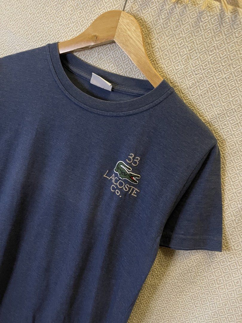 Chemiste lacoste 33 tee (Category: Tshirts & Polo Shirts ) located in Manila. Submitted by hypestock_mnl (Listing ID 1465205970, Image 2). Description: - stylish - perfect for casual wear - great fit - in good condition - signs of usage - 8.5/10 - money worth! - fade - see pics for details/issue.