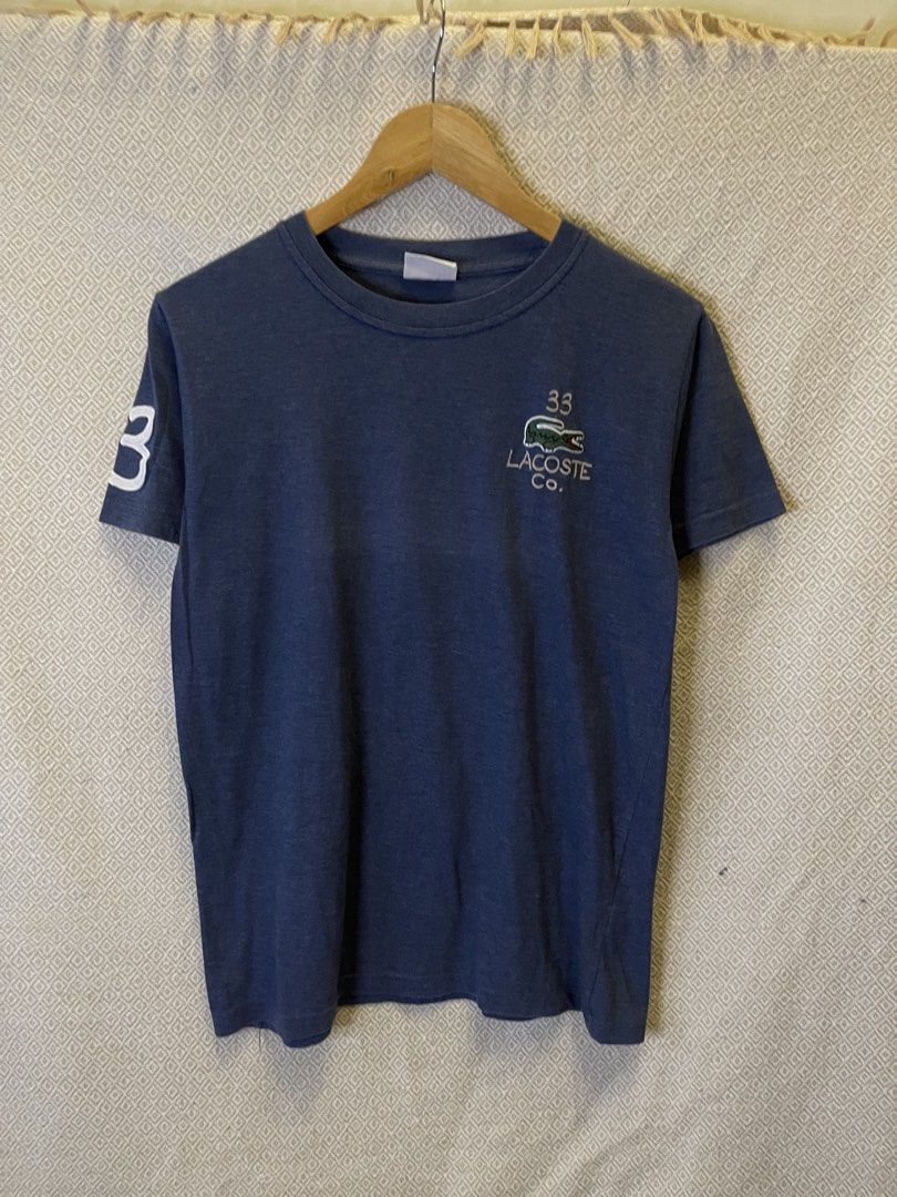 Chemiste lacoste 33 tee (Category: Tshirts & Polo Shirts ) located in Manila. Submitted by hypestock_mnl (Listing ID 1465205970, Image 1). Description: - stylish - perfect for casual wear - great fit - in good condition - signs of usage - 8.5/10 - money worth! - fade - see pics for details/issue.