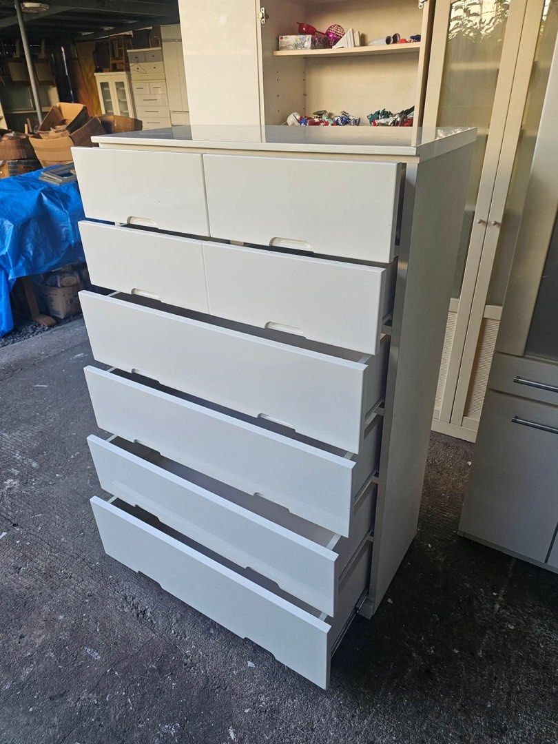Chest Cabinet Drawer (DUCO) (Category: Shelves, Cabinets & Racks) located in Quezon City. Submitted by ledamadel (Listing ID 1465242638, Image 2). Description: Chest Cabinet (DUCO) ✔️L-35 H-53.5 W-16.5 inches 📐 ✔8 Drawers 🗄 ✔️Laminated 🔖 ✔️Compress & Mdf Back 🪵 ✔Scratches As-is! 👌 Location: 40 Aplaya St Napocor Vill. Tandang Sora Quezon City. For inquiry please Pm us or Call. 09066885859 Please like our page thanks! 👇👇👇👇 KMA O’shop #japa