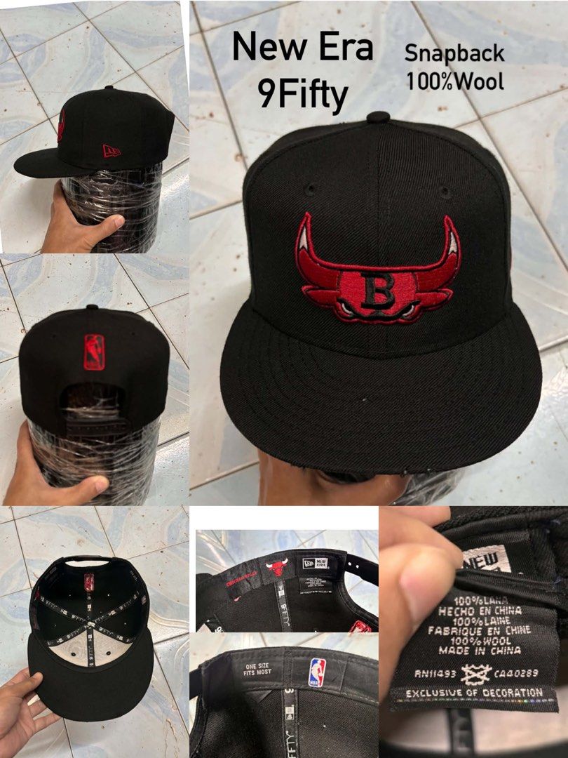 Chicago Bulls x New Era, Snapback (Category: Caps & Hats) located in Paranaque City. Submitted by kingdeward (Listing ID 1465380254, Image 1). Description: *Negotiable* Ukay Caps/Hats Casual need wash Parañaque Location Courier: Jnt/ LBC COP(Payment 1st) Lalamove.