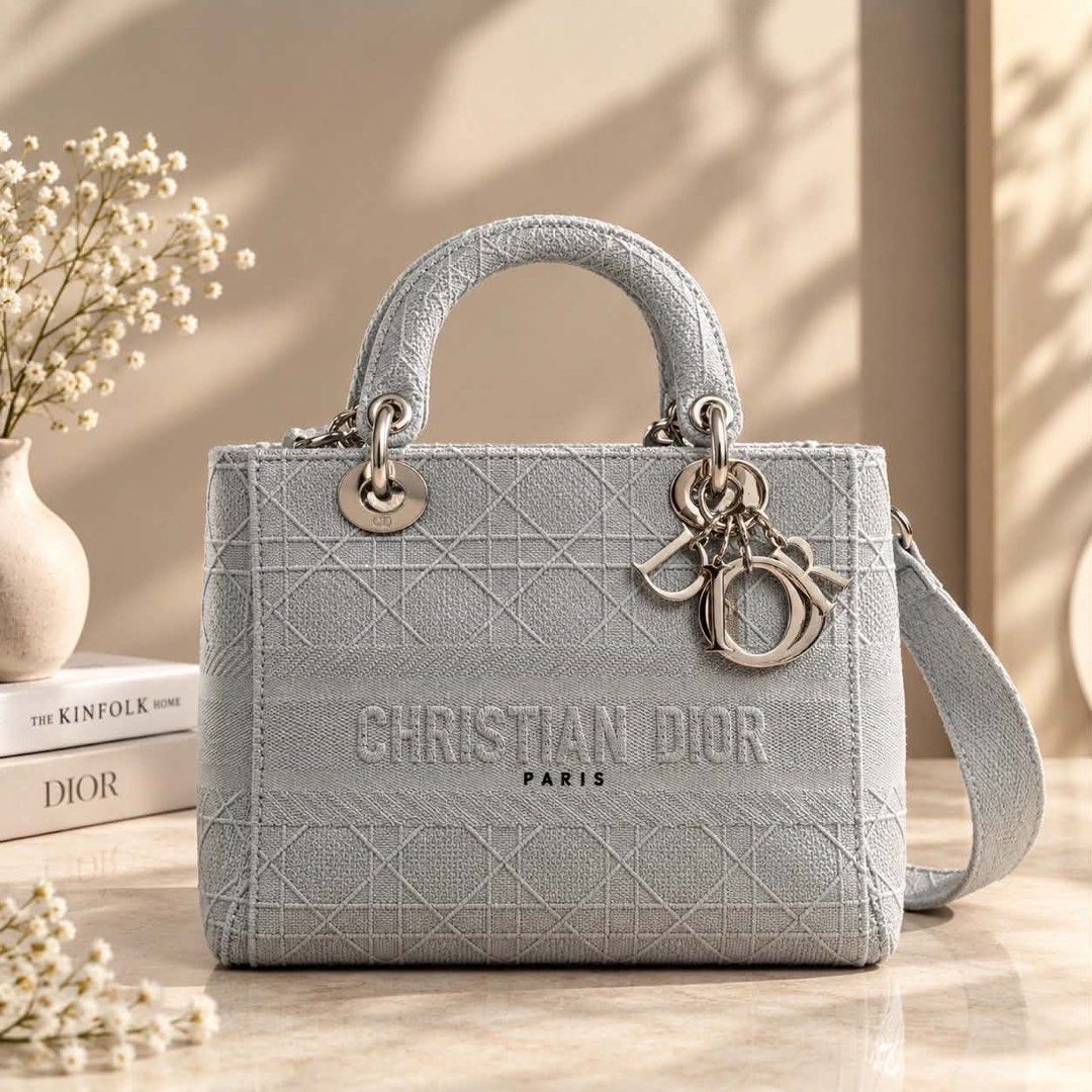 Christian Dior D lite Luxury bag (Category: Luxury Bags & Wallets) located in Caloocan City. Submitted by superkissss (Listing ID 1465246613, Image 1). Description: Selling my Dior D Lite Bag. Actual Pic posted. The background is only edited but the bag itself is the actual picture. -It has flaws like stains but manageable and it can easily removed by the professionals who clean bags because this one is Fabric or you can DIY clean it if you want.