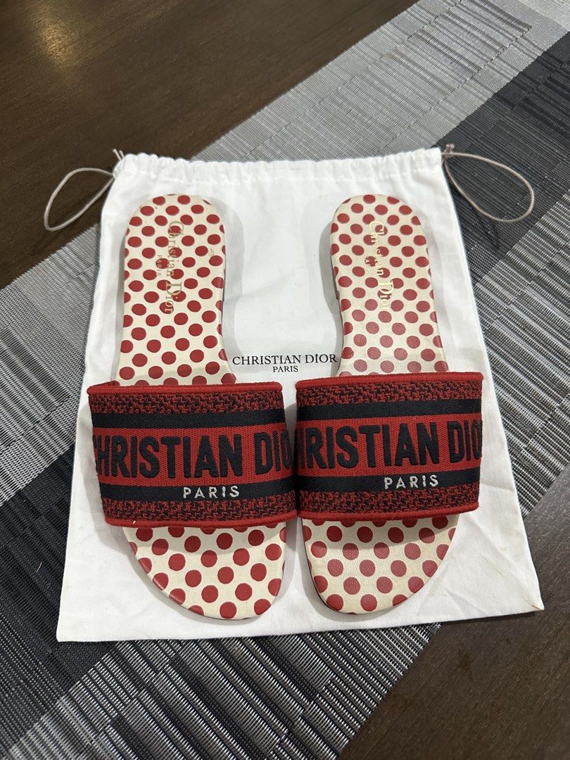 Christian Dior Dway (Category: Flats & Sandals) located in Marikina City. Submitted by georgiaprelovestuff (Listing ID 1465272195, Image 1). Description: size 37 PLEASE READ BEFORE MAKING AN OFFER: 🔹No inclusions since this is preloved 🔹NO to low ballers please 🔹NO meetups due to busy schedule 🔹If you make an offer, please get the item let's not waste each other's time 🔹NO return NO exchange NO cancellation 🔹Please manage your expectation s