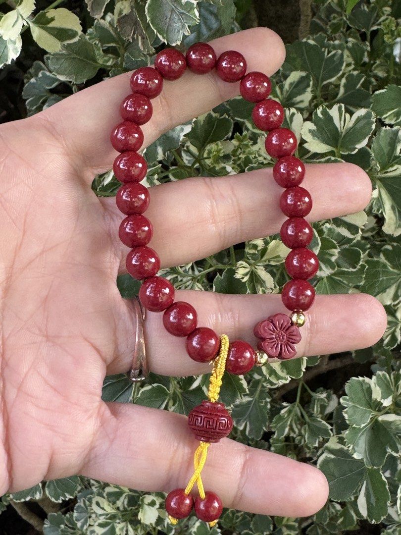 CINNABAR 1 BRACELET 🍋 M8_CN001 (Category: Bracelets) located in Bulacan. Submitted by selling_low_by_bella_ben (Listing ID 1465276619, Image 2). Description: CINNABAR 1 🍋 M8_CN001 🏷️ 220 8 mm bead size 16 cm wrist.