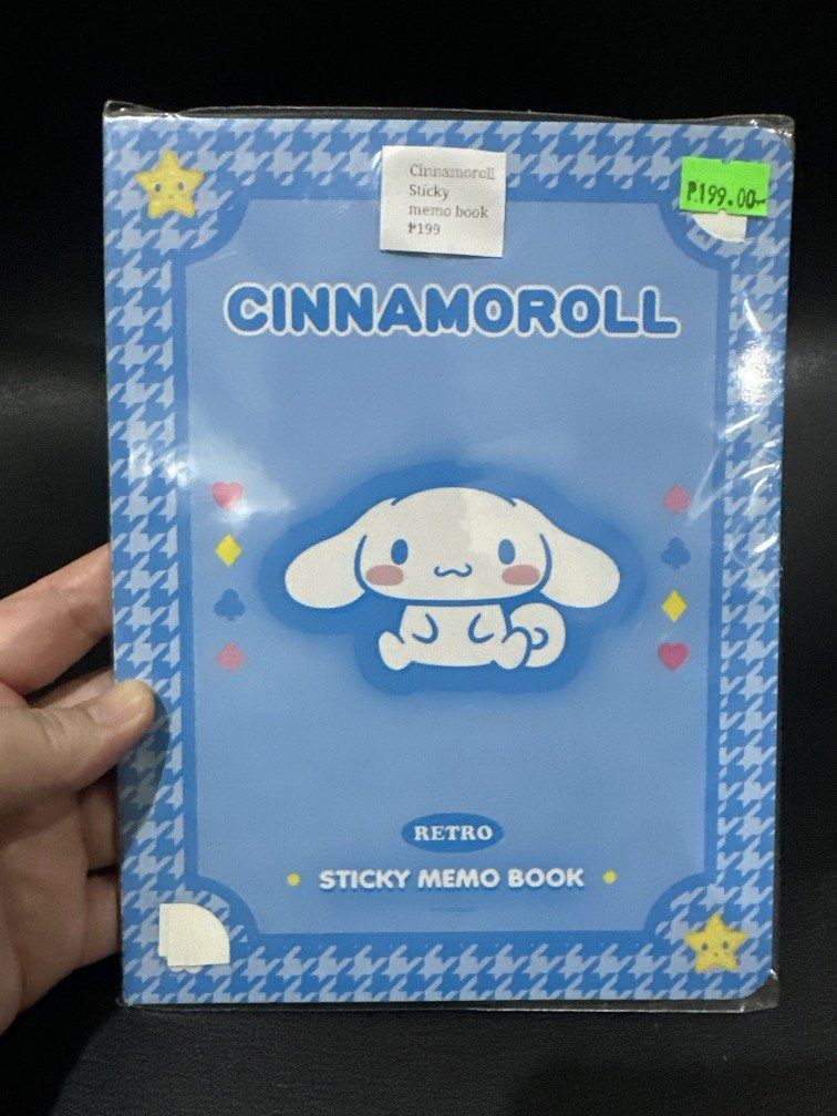 Cinnamoroll Sticky Memo Book (Category: Stationery & School Supplies) located in Manila. Submitted by krystalchewey_ (Listing ID 1465329438, Image 1). Description: Bnew Actual Photo Posted 199php.