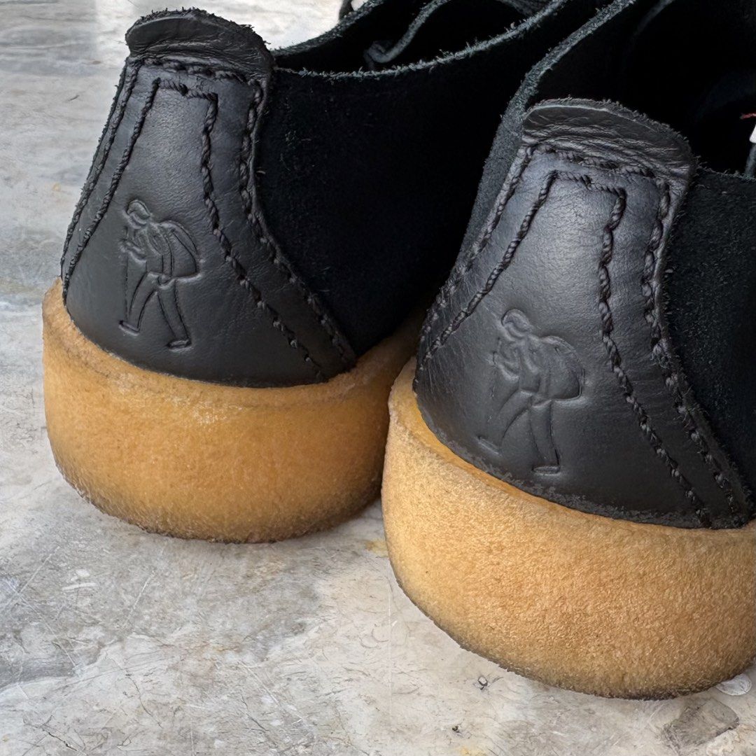 Clarks Trek Cup Sneakers (Category: Casual Shoes) located in Los Banos. Submitted by terlapitan (Listing ID 1465220975, Image 3). Description: WYSIWYG Clarks Trek Cup Sneakers Bought brand new last 2024 in Dubai NOT thrifted 7.5 US but fits up to 9 US imo (I'm an 8.5) Suede in good condition Crepe soles are yellowed (normal but annoying haha) Used maybe 3-4 times. Not really my style.