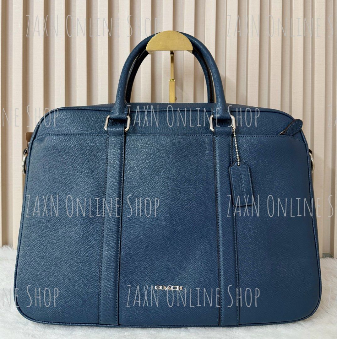 Coach Blue Leather Laptop Briefcase Bag (Category: Luxury Bags & Wallets) located in Santa Cruz. Submitted by za2011za (Listing ID 1465322065, Image 1). Description: 100% Authentic/Original Buy with confidence 👌👌👌 LEGIT seller since 2011, sold over thousand items (Please see all sold items) Actual photos displayed Shipping thru LBC J&T Grab or Lalamove MOP: BDO BPI GCash STRICTLY IMPLEMENTED - NO CANCELLATION - NO RETURN - NO CHANGE ITEM - NO 