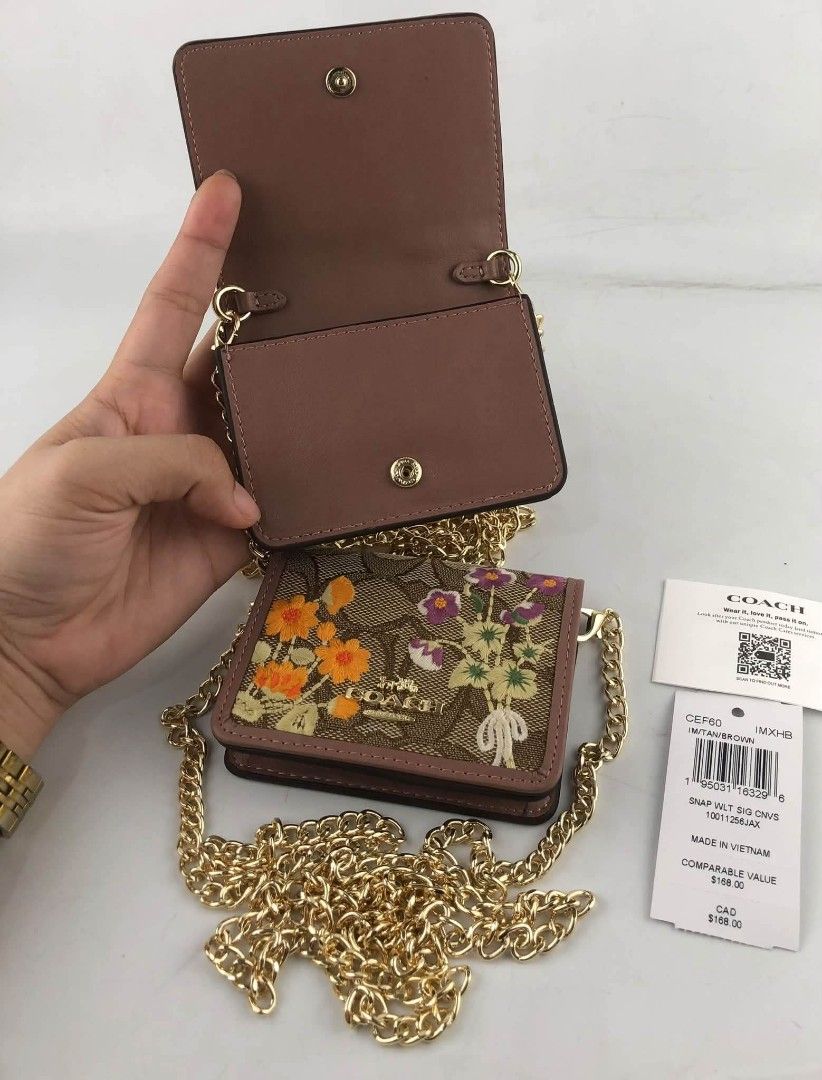 Coach Mini Chain Wallet (Category: Wallets & Card holders) located in Quezon City. Submitted by bagsboutiqueph (Listing ID 1465319012, Image 2). Description: LAST PRICE POSTED. LIMITED STOCKS! BRANDNEW WITH INCLUSIONS. COLOR MAY SLIGHTLY VARY IN ACTUAL DUE TO LIGHTING AND CAMERA SETTING. OTHER PHOTOS WILL BE SEND DURING PURCHASE AND FOR SURE BUYERS ONLY. WHEN IN DOUBT, DO NOT ORDER. THANK YOU..