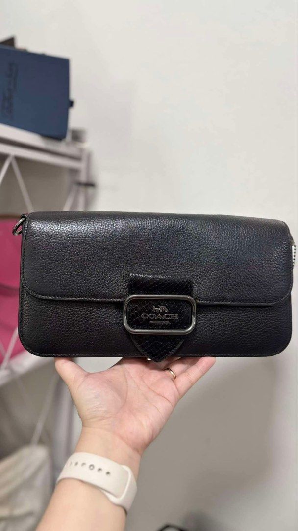 Coach Morgan in Black Color (Category: Cross-body Bags) located in Rizal. Submitted by mclluxurycollection (Listing ID 1465323486, Image 1). Description: 💯 original Issue: changed strap only Preloved.