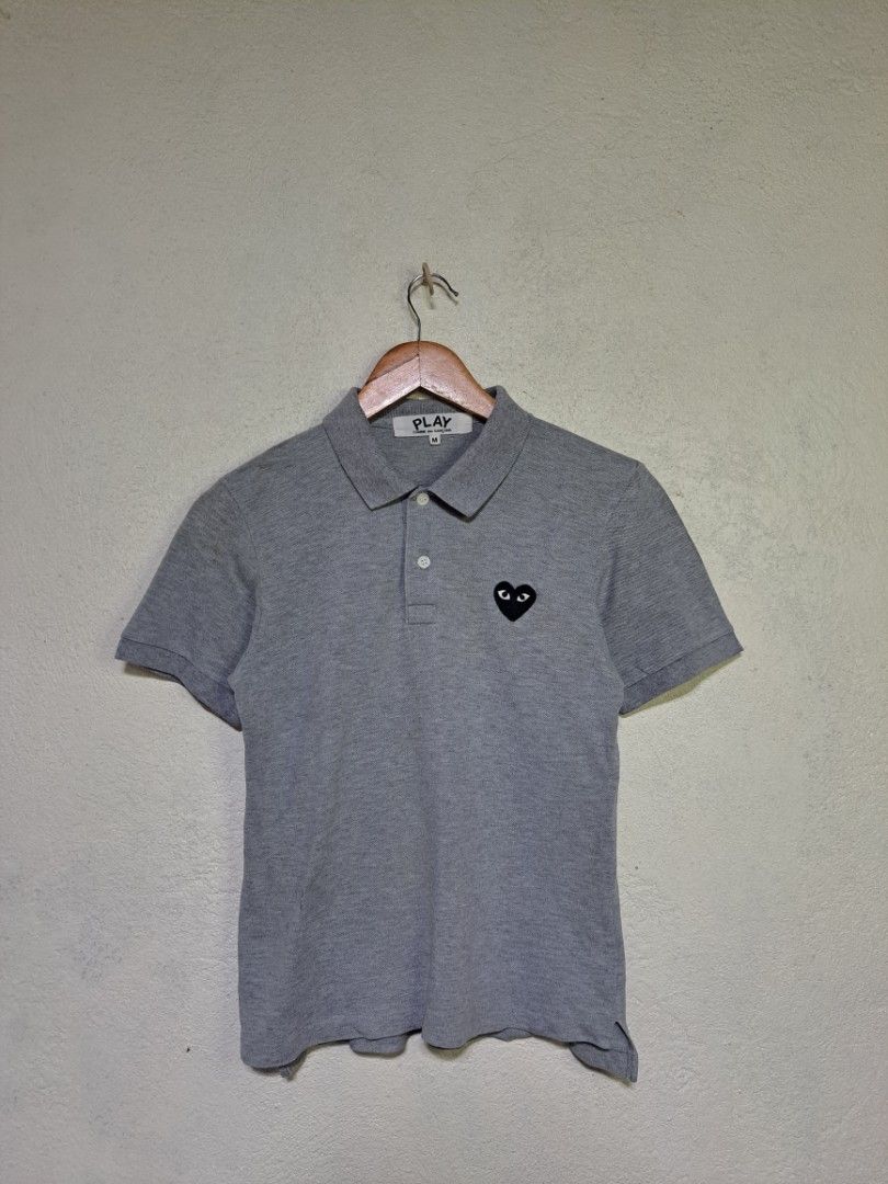Comme Des Garcons PLAY Polo Shirt (Category: Shirts) located in Dumaguete. Submitted by jayarbajad49160 (Listing ID 1465318749, Image 1). Description: Comme Des Garcons PLAY Polo Shirt - 600 add sf Excellent Condition Color rate:9.8/10 No issue Size Medium Width:17 Length:22 Loc dumaguete city visayas.