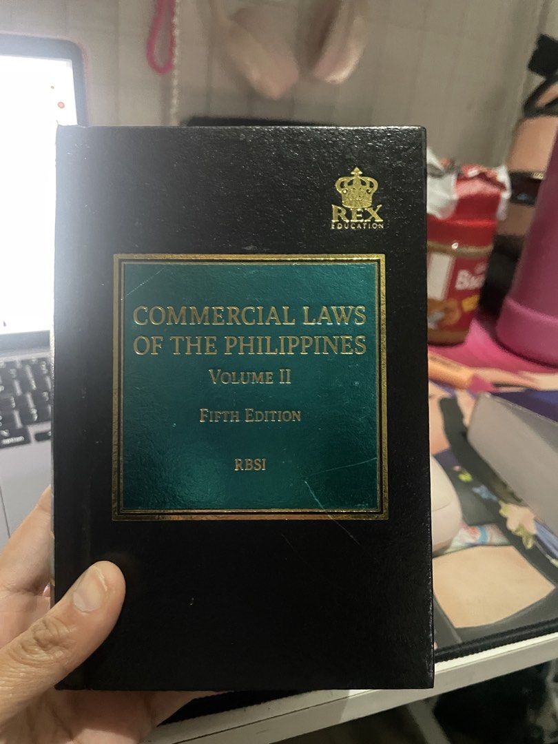 Commercial Laws of the Philippines & Labor Code Codal (Category: Textbooks) located in Manila. Submitted by veralualhati (Listing ID 1465327936, Image 1). Description: - Rex Education law books (Hardbound) - Commercial Laws of the Philippines Volume II, Fifth Edition - 700 php - The Labor Code of the Philippines, 2023 Edition - 650 php Loc Sampaloc.