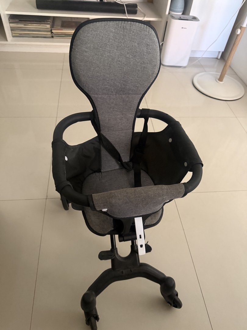 Compact Foldable Baby Stroller Grey Black (Category: Strollers) located in Baliuag. Submitted by supremo__h (Listing ID 1465189918, Image 1). Description: - Color: Sleek Grey and Black - Design: Compact and folds flat for easy travel and storage - Safety: Secure safety harness and protective wrap-around handrail - Comfort: Supportive backrest for your little one - Mobility: Smooth-rolling wheels for effortless daily errands and quick trips.