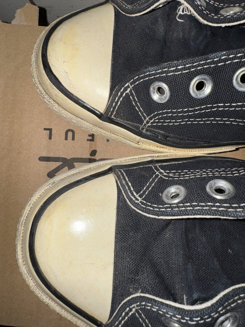 Converse Chuck Taylor 70 Black (Category: Sneakers) located in Pasay City. Submitted by nateman111 (Listing ID 1465203949, Image 3). Description: For Sale Converse Chucks Size 11 US mens ₱700 fixed Condition 7/10 (also wala na shoelace kayo na mag replace) No Box RFS: hindi na nagagamit 📍Pasay .