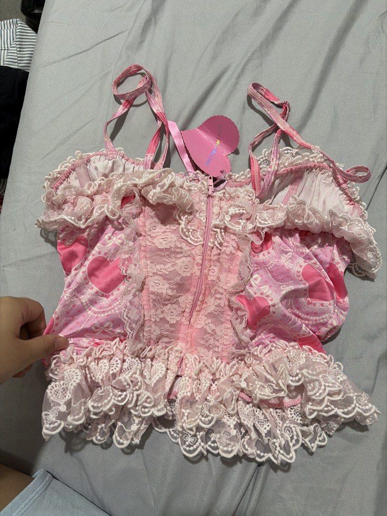 coquette harajuku corset dollskill (Category: Sleeveless) located in Manila. Submitted by sujipoj (Listing ID 1465288828, Image 2). Description: bnew bought in us perf for layering.