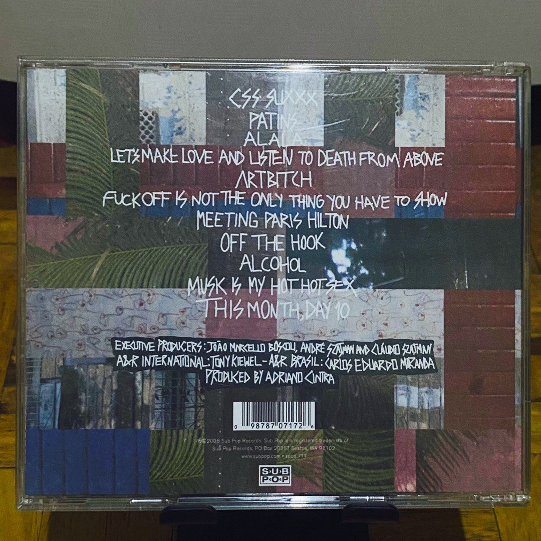 CSS Cansei De Ser Sexy CD Album (Category: CDs & DVDs) located in Taguig. Submitted by znarfscriber (Listing ID 1465287940, Image 2). Description: CSS Cansei De Ser Sexy CD Album Made In The USA Sub Pop Records 2006 Cover: EX Media: NM RFS: Decluttering/Need Funds .