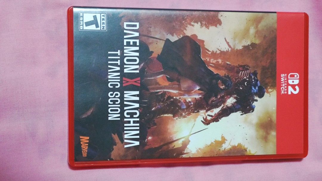 Daemon X Machina Titanic Scion Nintendo Switch Game (Category: Nintendo) located in Caloocan City. Submitted by b2d14d4d2a98730442c4f479d07528 (Listing ID 1465300544, Image 1). Description: - Game: Daemon X Machina (Titanic Scion Edition) for Nintendo Switch - Condition: Complete in Box (CIB) with original game case and cartridge - Includes: Rare 'Welcome to the Reclaimers' booklet guide and insert - ESRB Rating: Teen (T) - Status: Tested, 100% w