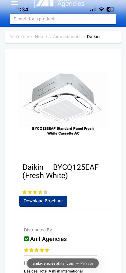 Daikin BYCQ125EAF Standard Panel Fresh White Cassette AC (Category: Air Conditioning and Heating) located in Manila. Submitted by marktam (Listing ID 1465203580, Image 2). Description: - Brand: Daikin Standard Panel - Model: BYCQ125EAF (Fresh White) - Condition: Brand new, unopened, straight from Thailand factory - Packaging: Original factory box with intact labels and barcodes - Ideal for: Commercial spaces and large residential areas - Status: 