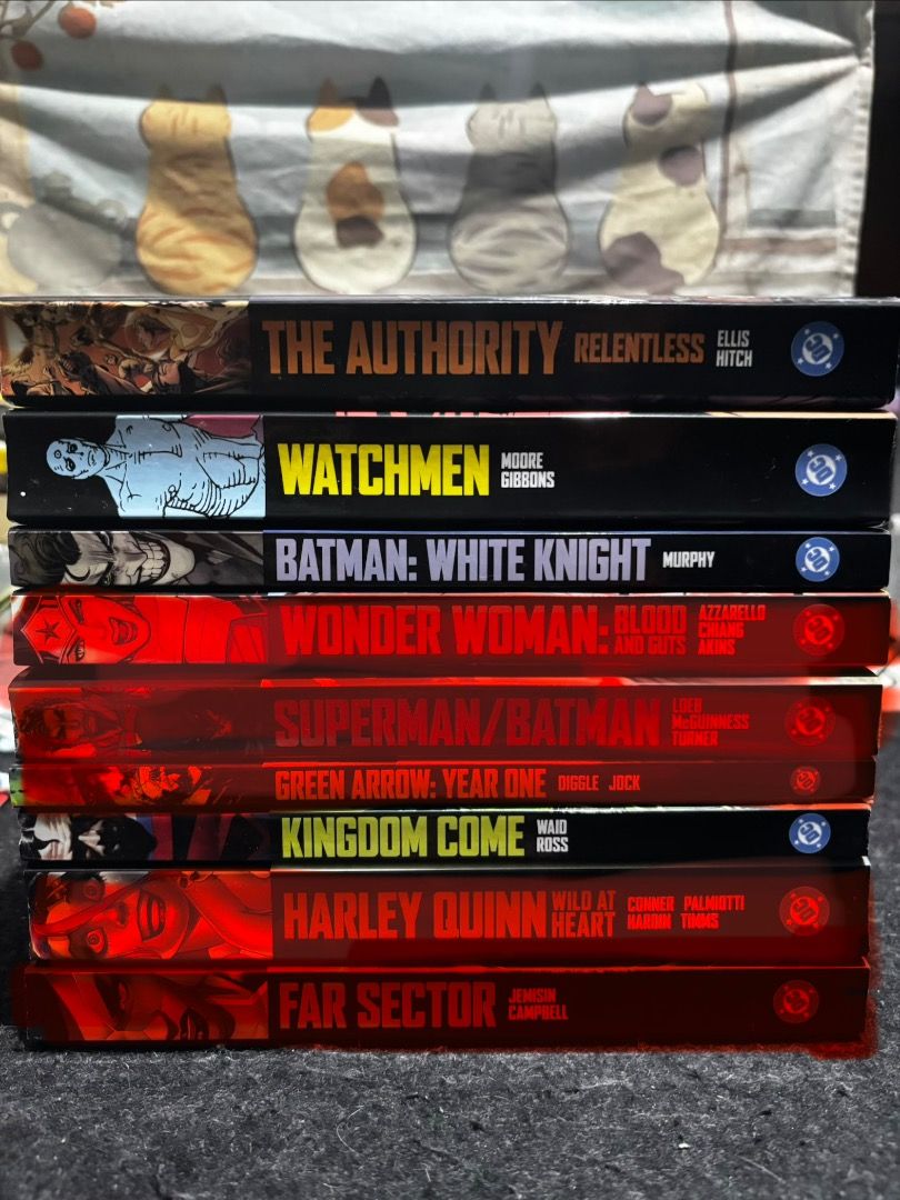 DC COMPACT COMICS (Category: Comics & Manga) located in Caloocan City. Submitted by shonaintshawn (Listing ID 1464469117, Image 1). Description: DC COMPACT COMICS Good as new, only read once 550 each, negotiable if taking multiple copies - Batman: White Knight - Kingdom Come - Watchmen - The Authority: Relentless - DC: The New Frontier Marked red - SOLD - Superman/Batman - Green Arrow: Year One - Wonderwoman: Blood and Guts - Harley Quinn: Wild a