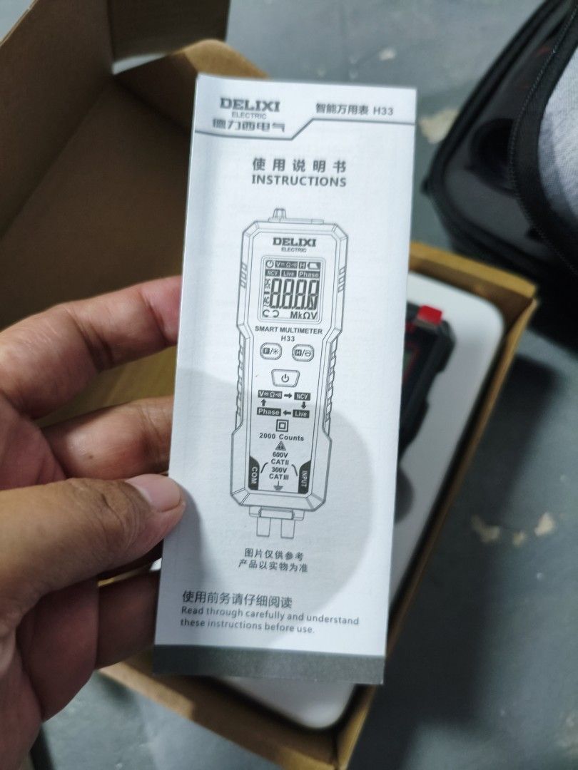 Delixi H33 Mini Portable Multimeter bnew (Category: Electrical, Adaptors & Sockets) located in Cavite. Submitted by cappfinds86177 (Listing ID 1465365423, Image 2). Description: cod lalamove or shipping.
