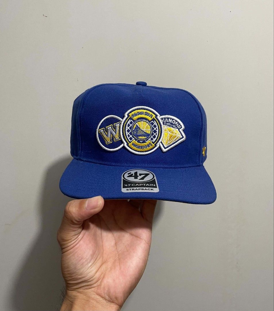 Diamond x 47 Brand GSW Strapback Cap (Category: Caps & Hats) located in Bacolod City. Submitted by abkicks_apparel (Listing ID 1465339665, Image 2). Description: Osfm / Osfa Authentic Original Brand New Deadstock No Hidden Issues .