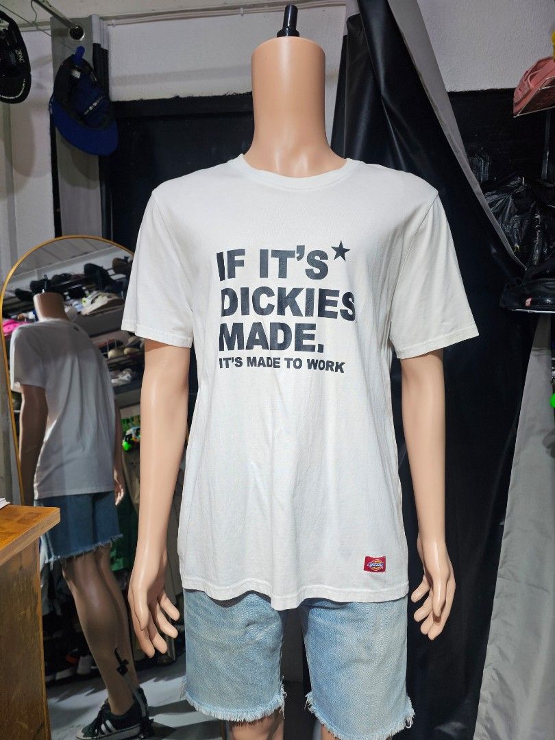 Dickies T shirt (Category: Tshirts & Polo Shirts ) located in Baguio. Submitted by kayeonlineshop (Listing ID 1465216043, Image 1). Description: -Dickies "If It's Dickies Made, It's Made To Work" Graphic T-Shirt..