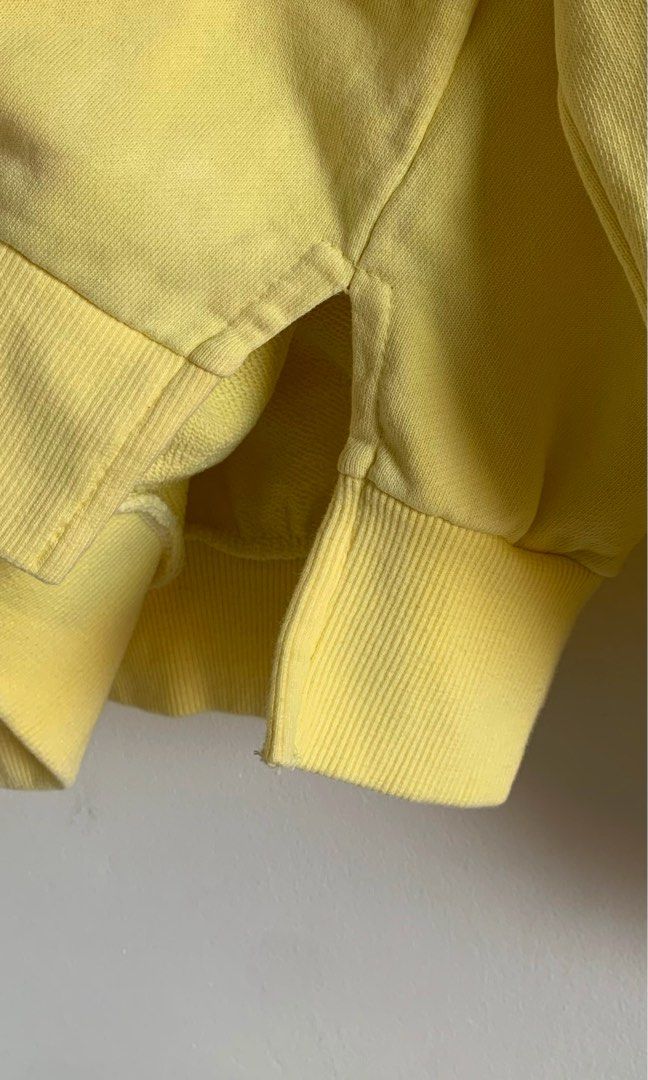 DISNEY Light Yellow Oversized Pullover (Category: Longsleeves) located in Paranaque City. Submitted by famsale2016 (Listing ID 1465242423, Image 3). Description: Size M can fit XL oversized Unisex.