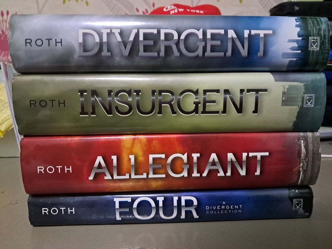 Divergent Series Book Hardcover Set (Category: Storybooks) located in Davao. Submitted by erulinar (Listing ID 1465338942, Image 2). Description: Divergent Series Hardcover Set (4 books) by Veronica Roth AS SET ONLY Price: ₱ 1400 (Slight negotiate if sure buyer) Divergent series hardcover set with dust jackets: Divergent Insurgent Allegiant Four: A Divergent Collection Condition notes: Dust jackets are intact, with minor shelf wear and light crea