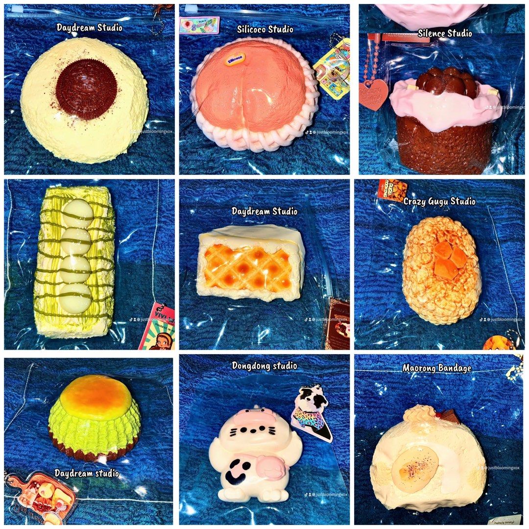 Dong Dong Studio Taba Squishy (Category: Designer & Blind Box Toys) located in Paranaque City. Submitted by seventeencaratxox (Listing ID 1465174619, Image 2). Description: A massive collection of authentic, premium, realistic slow-rise squishies from popular makers, including Daydream Studio, Silicoco, Silence, Crazy Gugu, Dongdong, Maorong, Zhangok, Squishy Bakery & more! ✨ 🍰 Imported from overseas 🧁 Cute & realistic designs — cakes, tarts, p