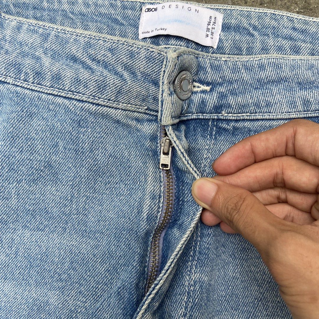 Double Knee Distressed Asos Design Denim Pants (Category: Jeans) located in Angeles City. Submitted by eriellynnthrifts (Listing ID 1465342675, Image 3). Description: 38 W 40 L 7 Leg Opening Distressed . See photos for details 450 Angeles City Pampanga.