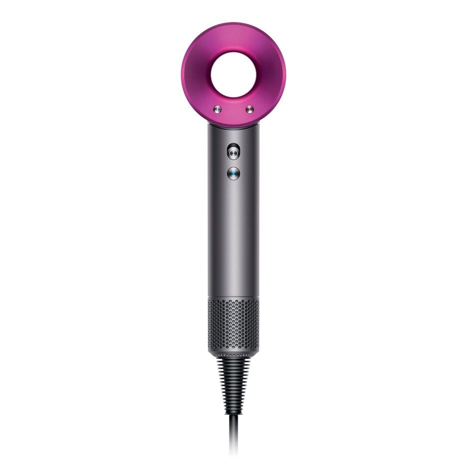 Dyson Supersonic Hair Dryer with Complete Attachments (Category: Hair) located in Muntinlupa City. Submitted by declutter.project (Listing ID 1465178488, Image 1). Description: Authentic Dyson Supersonic hair dryer in grey and pink. Includes complete styling attachments and non-slip mat. Issues: Scuffs and chipping on the body (as shown in photos), but functionality not affected..