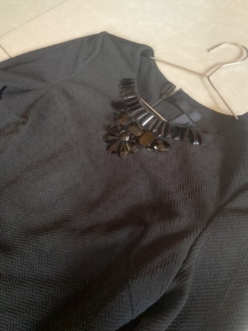Embellished Long Party Dress (Category: Dresses) located in Davao. Submitted by declutter-ecothings (Listing ID 1465196545, Image 2). Description: Embellished Long Dress by Bread&Butter. Length until toe. Long sleeve Fits Small. Best worn in any casual occasions. No issue.