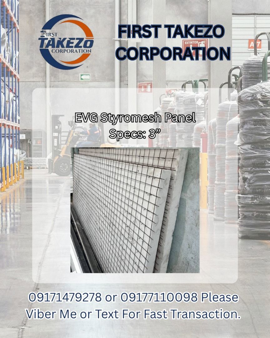EVG Styromesh Panel Specs: 3°0 (Category: Everything Else Others) located in Manila. Submitted by joeyroque09 (Listing ID 1465213833, Image 1). Description: EVG Styromesh Panel Specs: 3°0.