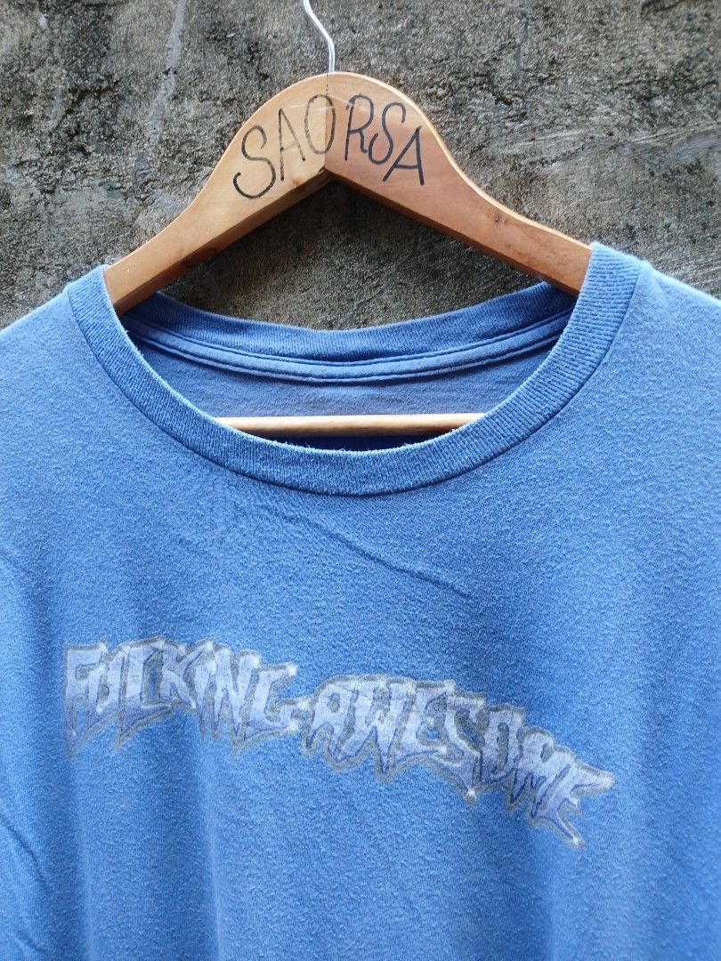 F.A chrome LS (Category: Tshirts & Polo Shirts ) located in Candelaria. Submitted by saorsa.thrift (Listing ID 1465305411, Image 2). Description: F.A chrome LS Size: XL Dimes: 22/30 Condition: Good Flaws: cracks on print/Need wash may stain check photo 🏷️ 2800 + sf.