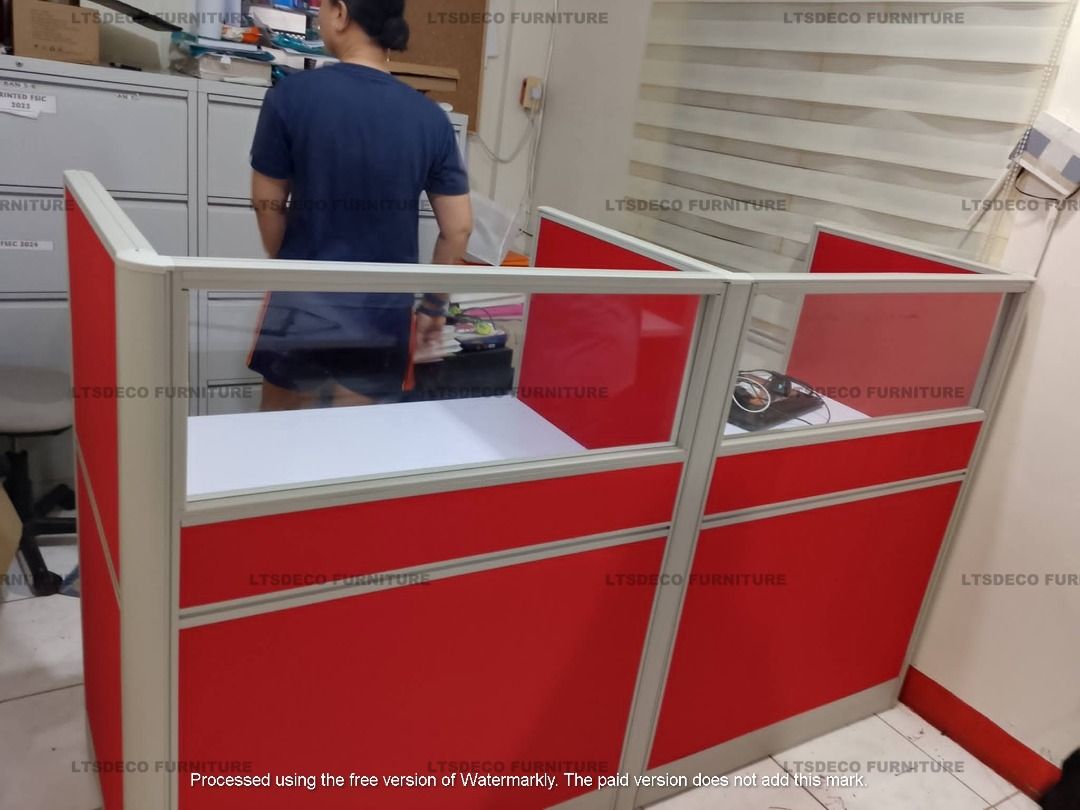 FABRIC WITH GLASS WORKSTATION OFFICE PARTITION (Category: Office Furniture & Fixtures) located in Quezon City. Submitted by gel-4297 (Listing ID 1465192423, Image 1). Description: LTSDECO Home and Office Furniture Trading MANUFACTURER • FABRICATOR • SUPPLIER Looking for office furniture, modular partitions, workstations, or customized furniture? We can help! LTSDECO Home and Office Furniture Trading is a trusted manufacturer, fabricator, and supp