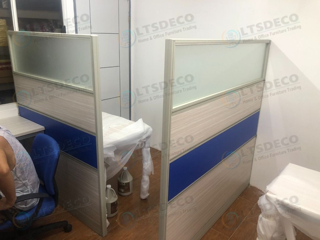 FABRIC WITH GLASS WORKSTATION CUBICLES OFFICE PARTITION (Category: Office Furniture & Fixtures) located in Quezon City. Submitted by gel-4297 (Listing ID 1465228789, Image 2). Description: LTSDECO Home and Office Furniture Trading MANUFACTURER • FABRICATOR • SUPPLIER Looking for office furniture, modular partitions, workstations, or customized furniture? We can help! LTSDECO Home and Office Furniture Trading is a trusted manufacturer, fabricator,