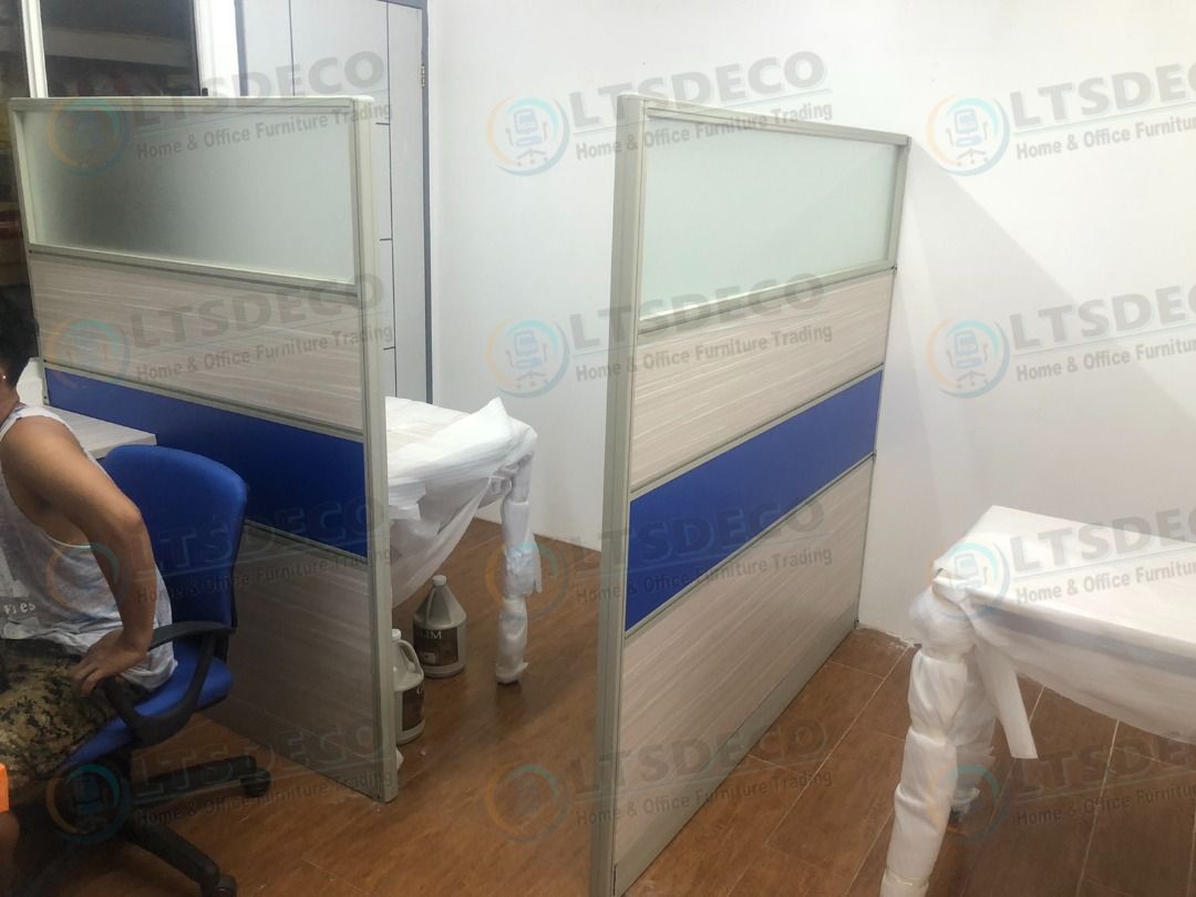 FABRIC WITH GLASS WORKSTATION CUBICLES OFFICE PARTITION (Category: Office Furniture & Fixtures) located in Quezon City. Submitted by gel-4297 (Listing ID 1465228789, Image 3). Description: LTSDECO Home and Office Furniture Trading MANUFACTURER • FABRICATOR • SUPPLIER Looking for office furniture, modular partitions, workstations, or customized furniture? We can help! LTSDECO Home and Office Furniture Trading is a trusted manufacturer, fabricator,