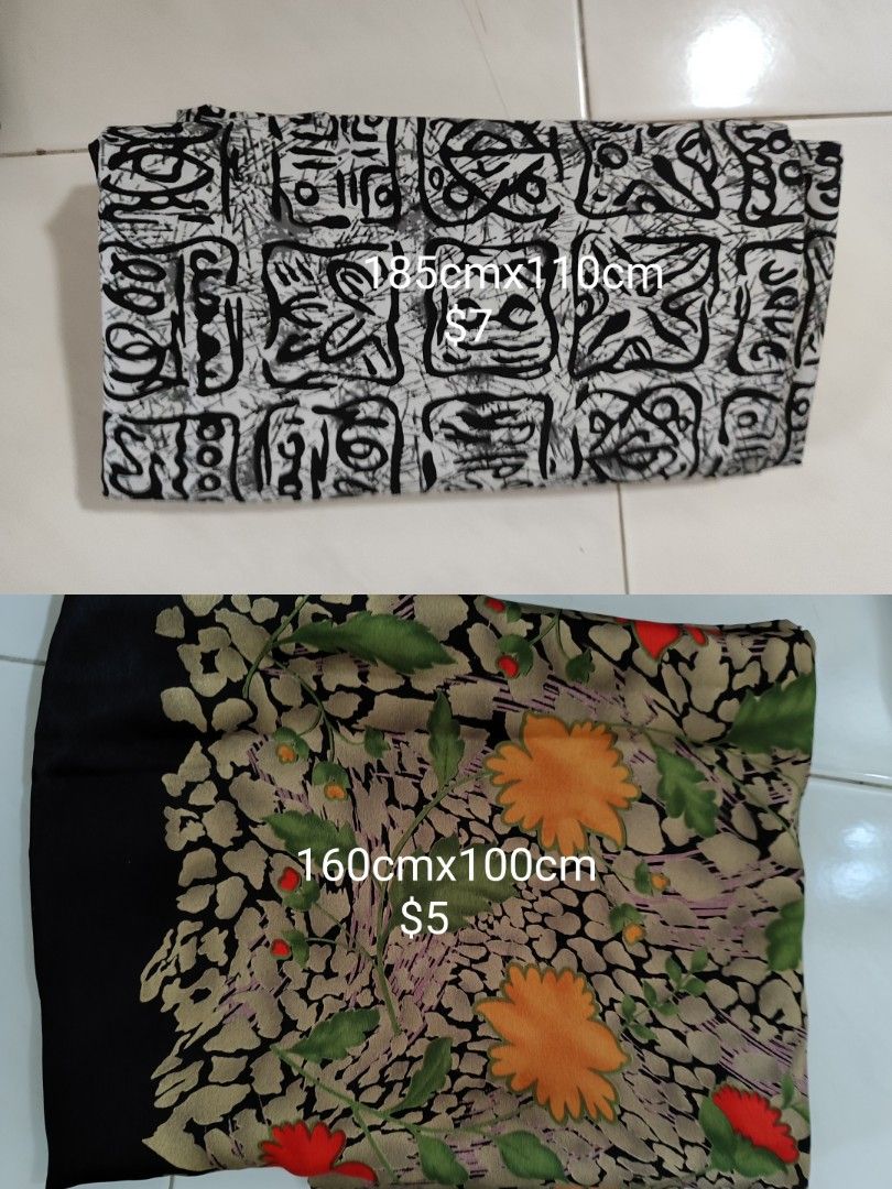 Fabrics (Category: Craft Supplies & Tools) located in Singapore. Submitted by sunrisetoday (Listing ID 1465248721, Image 3). Description: $5 - $12 each piece of fabric .