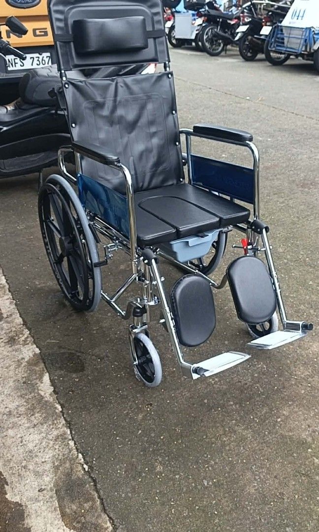 for sale reclining (Category: Wheelchairs) located in Manila. Submitted by joy63057743416 (Listing ID 1465181161, Image 1). Description: we accept bulk orders brandnew affordable onhand negotiable good quality and condition open for pick up and delivery high quality we also sell many medical supplies call me 09268225723 cod,gcash,bank transfer lifetime time free service.