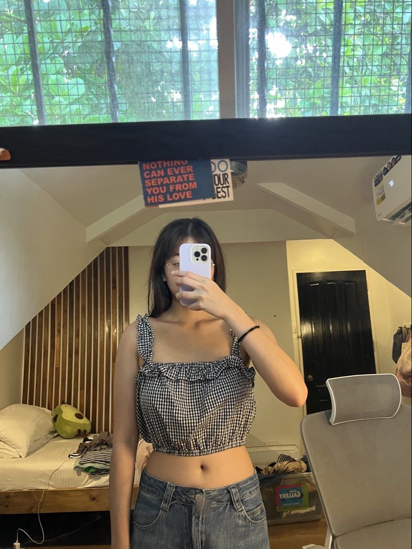 forever 21 plaid beach top (Category: Sleeveless) located in Davao. Submitted by hojichafromsips (Listing ID 1465208099, Image 1). Description: -dvo based -size S -MOP: gcash -MOD: maxim meetup: jollibee circumferential rd. (near dmsf).