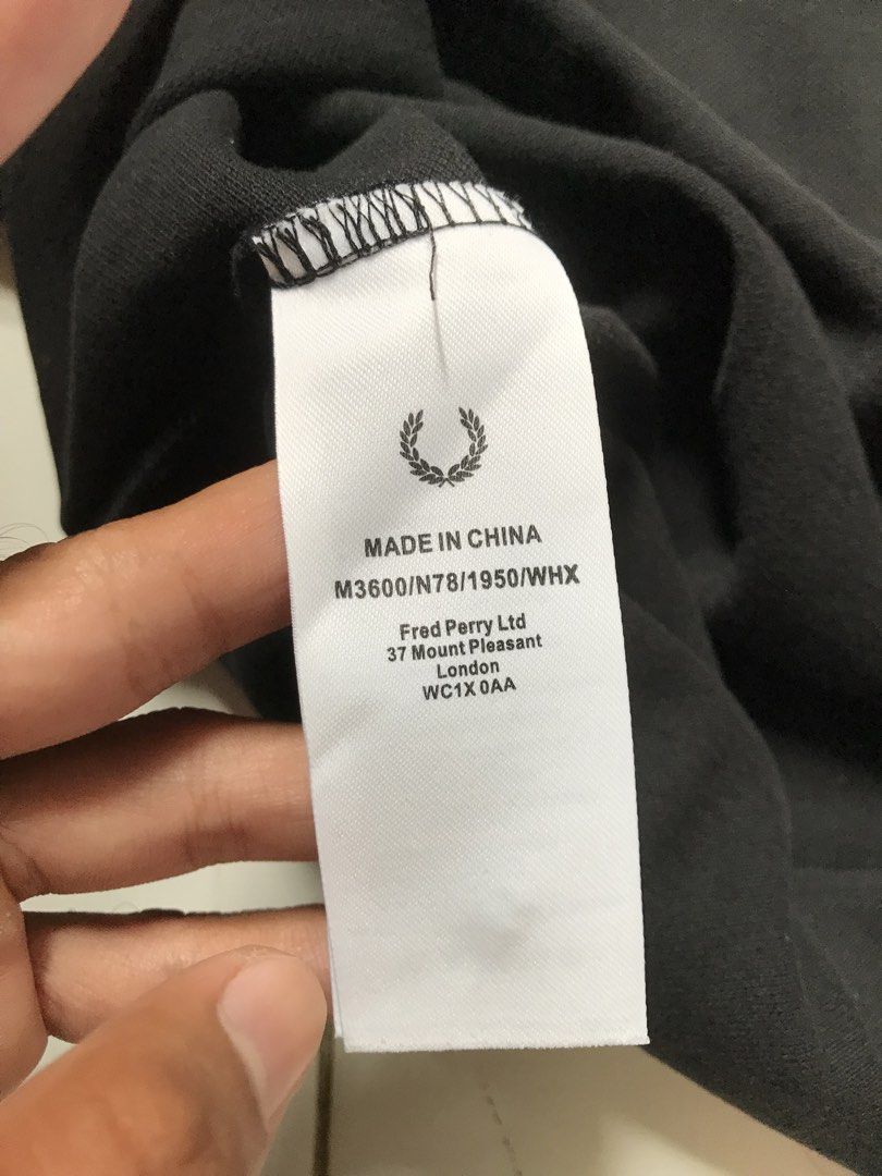 FRED PERRY POLO SHIRT (Category: Activewear) located in Manila. Submitted by crismil1 (Listing ID 1465337312, Image 3). Description: DIMES 27 LENGTH 19 WIDTH NO ISSUE AS NEW CONDITION 11/10 COLOR RATE .