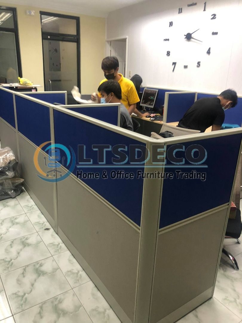 FULL FABRIC WORKSTATION CUBICLE OFFICE PARTITION (Category: Office Furniture & Fixtures) located in Quezon City. Submitted by gel.ltsdeco29 (Listing ID 1465220839, Image 3). Description: LTSDECO Home and Office Furniture Trading MANUFACTURER • FABRICATOR • SUPPLIER Looking for office furniture, modular partitions, workstations, or customized furniture? We can help! LTSDECO Home and Office Furniture Trading is a trusted manufacturer, fabricator, a