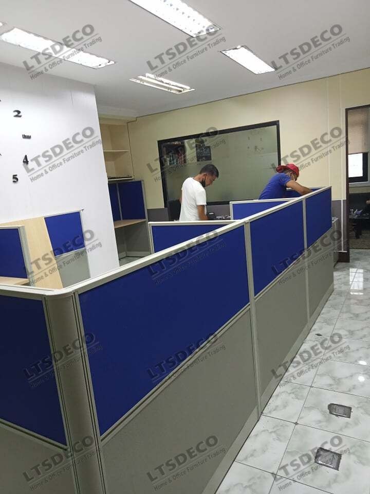 FULL FABRIC WORKSTATION CUBICLE OFFICE PARTITION (Category: Office Furniture & Fixtures) located in Quezon City. Submitted by gel-4297 (Listing ID 1465221631, Image 2). Description: LTSDECO Home and Office Furniture Trading MANUFACTURER • FABRICATOR • SUPPLIER Looking for office furniture, modular partitions, workstations, or customized furniture? We can help! LTSDECO Home and Office Furniture Trading is a trusted manufacturer, fabricator, and su