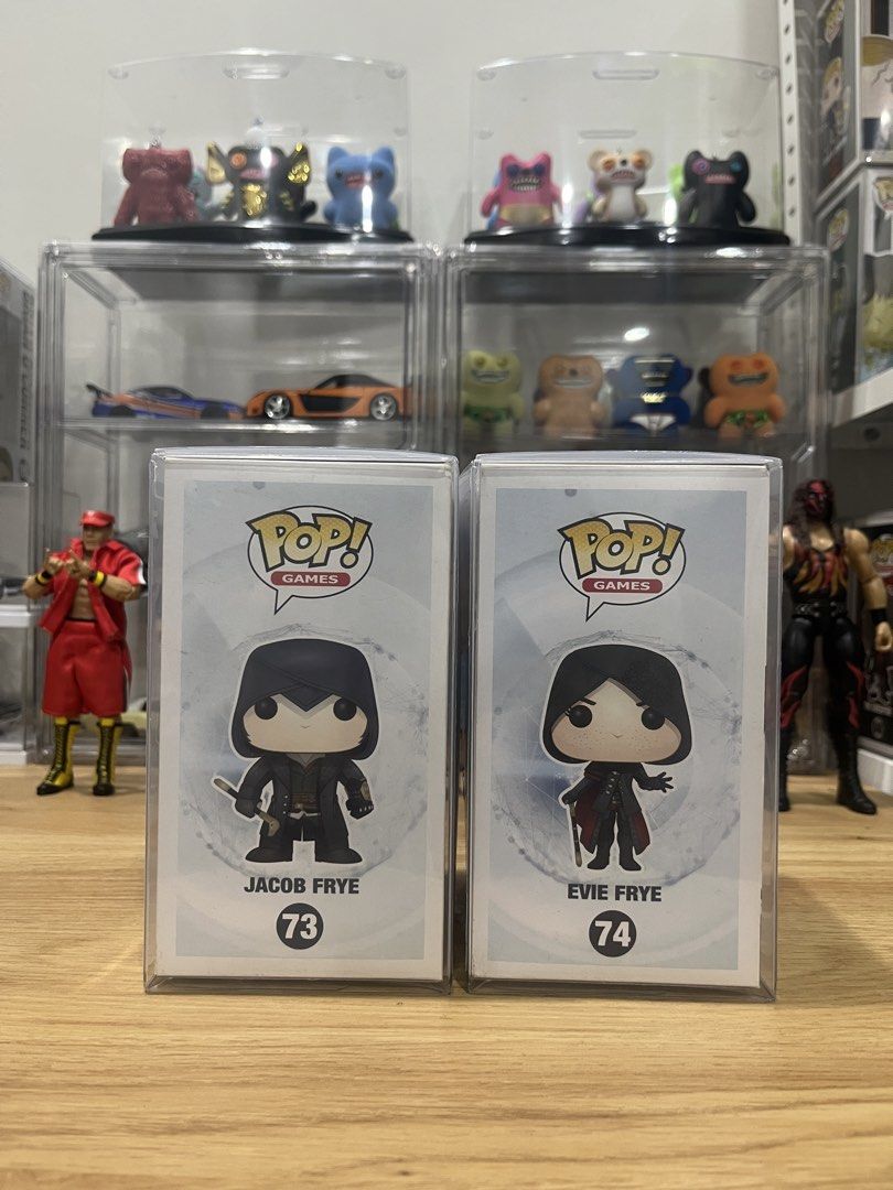 Funko Pop Games Assassin’s Creed Syndicate (Category: Action & Battle Toys) located in Bacoor. Submitted by chongscollectibles (Listing ID 1465309583, Image 2). Description: Both box conditions are 8.9/10. Protectors included. Mop:Gcash Mod:Lalamove, LBC, J&T 📍The District Dasmariñas, Alabang Town Center, Festival Mall, Rockwell Makati (by schedule)..