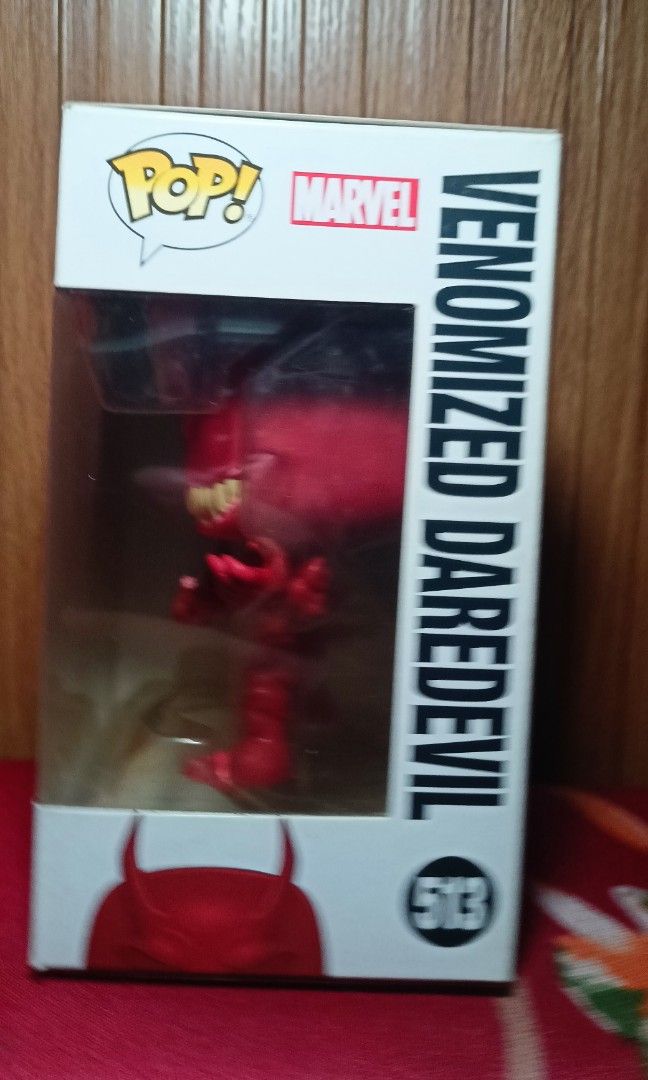 Funko Pop! Marvel - VENOM - Venomized Daredevil #513 (Category: Figurines & Statues) located in Manila. Submitted by hunts_collectibles (Listing ID 1465302453, Image 2). Description: -Box condition: 9/10 -BobbleHead.
