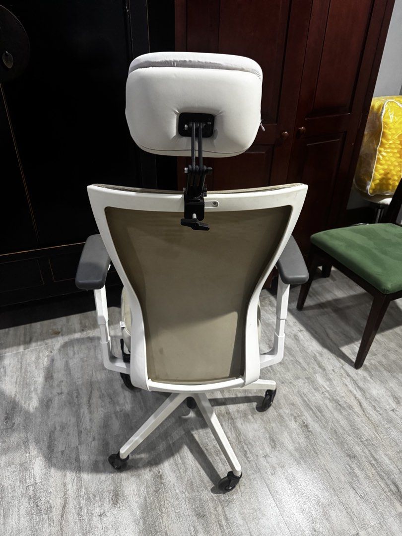 Fursys T50 ergonomic chair (Category: Chairs) located in Paranaque City. Submitted by gelato09 (Listing ID 1465373561, Image 3). Description: Sidiz (Fursys) T50 ergonomic chair Price: 2000 fixed Purchased used back in 2023 Condition: 8/10 All functions are working and has some scratches. Just need to wash the cushion cover and do a general cleaning. Features: Synchronized and 5 steps recline tilting 3D armrest (height, angle, depth) Seat depth an