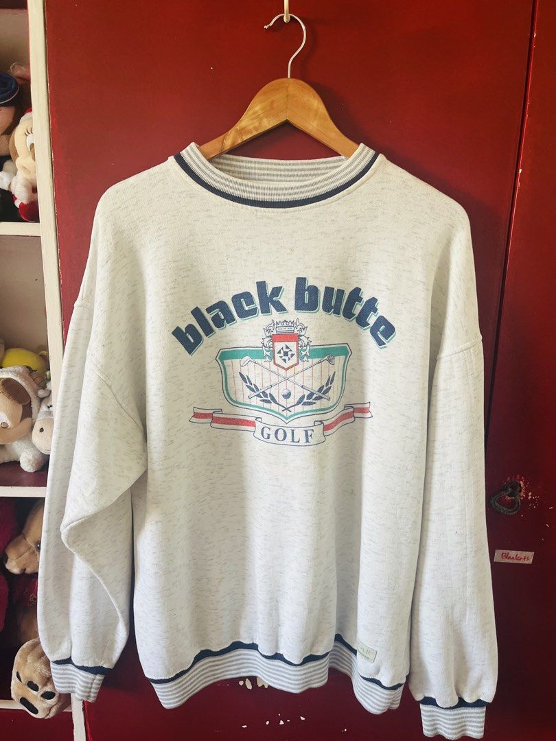 Gear For Sports Sweatshirt (Category: Activewear) located in Quezon City. Submitted by wacpon_061972 (Listing ID 1465202219, Image 1). Description: Vintage-style “Black Butte Golf” cream marled crewneck sweatshirt .
