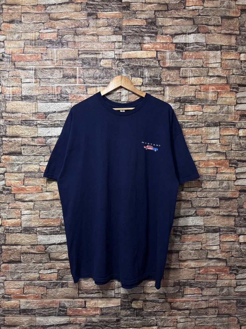 GILDAN FORD MUSTANG NAVY BLUE TEE (Category: Tshirts & Polo Shirts ) located in Davao. Submitted by angelothriftfinds (Listing ID 1465271983, Image 1). Description: GILDAN FORD MUSTANG brand new condition dimension: 25.5” W | 32” L fit: 2XL-3XL size issue: none mine: ₱350.