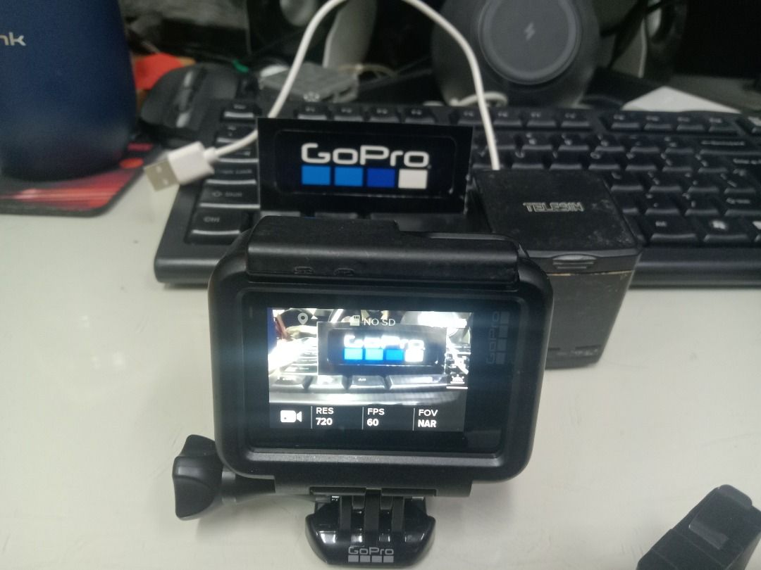 Go Pro Hero 5 Black (Category: Cameras) located in San Juan City. Submitted by rednax93 (Listing ID 1465213008, Image 3). Description: Go Pro Hero 5 Black - action cam - touch screen, 100% working good 👌👍😊 4k video/12MP Photo Waterproof & Voice Control with 3x batteries, 60-70% battery life each, 1 - orig GoPro battery & 2 - Telesin spare batteries 1 - Telesin Charging Hub, with type C usb cable 1 - orig GoPro Sticker comes with original prote