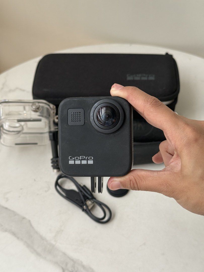GoPro MAX 360 Action Camera Bundle with Accessories (Category: Video Cameras) located in Manila. Submitted by tjcabral (Listing ID 1465375540, Image 2). Description: 🎀 FOR SALE | GoPro MAX 360 Camera Bundle 📸✨ ₱18,000 | Slightly Negotiable Like new! Barely used (less than 5 times) and still in excellent, almost brand-new condition. Perfect for motorcycle rides, travel, vlogging, and content creation! 🤍 📦 Bundle Includes: ✔️ GoPro MAX 360 Came
