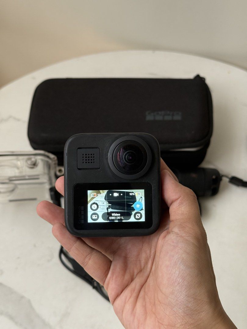 GoPro MAX 360 Action Camera Bundle with Accessories (Category: Video Cameras) located in Manila. Submitted by tjcabral (Listing ID 1465375540, Image 1). Description: 🎀 FOR SALE | GoPro MAX 360 Camera Bundle 📸✨ ₱18,000 | Slightly Negotiable Like new! Barely used (less than 5 times) and still in excellent, almost brand-new condition. Perfect for motorcycle rides, travel, vlogging, and content creation! 🤍 📦 Bundle Includes: ✔️ GoPro MAX 360 Came